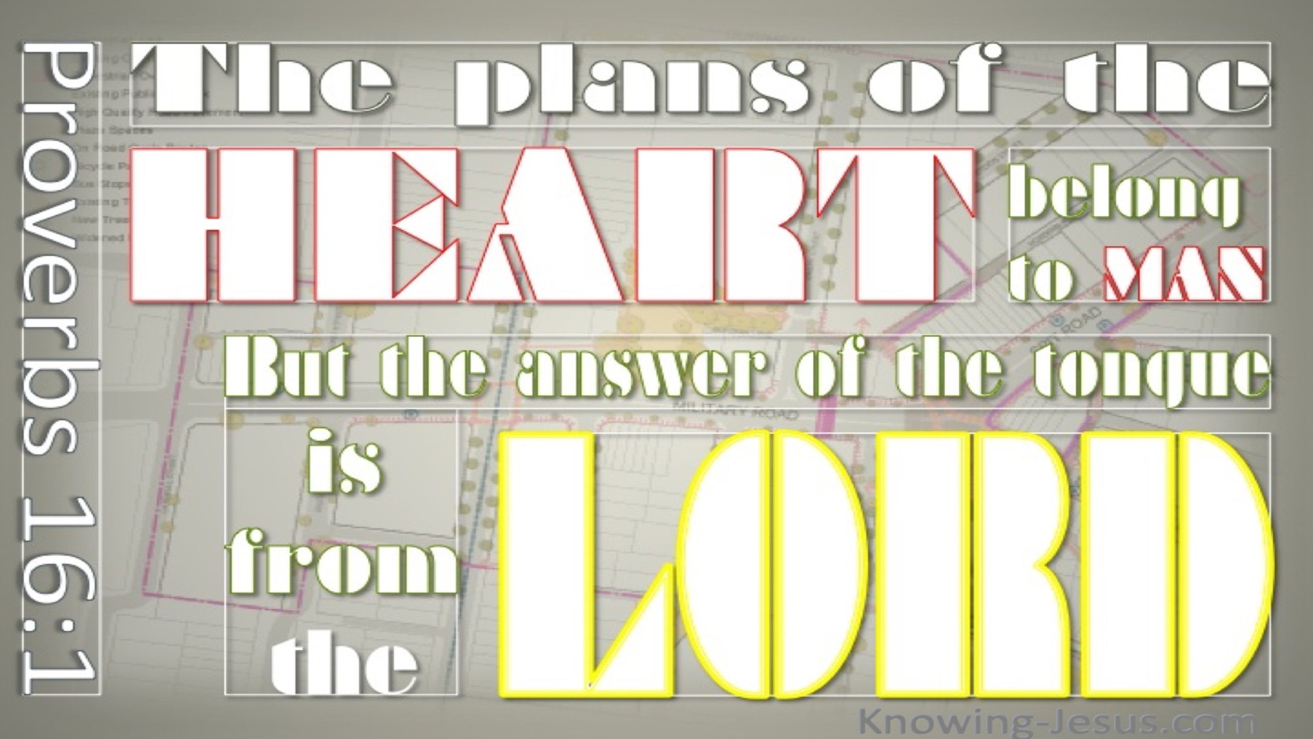 Proverbs 16:1 Answers Are From God (gray)